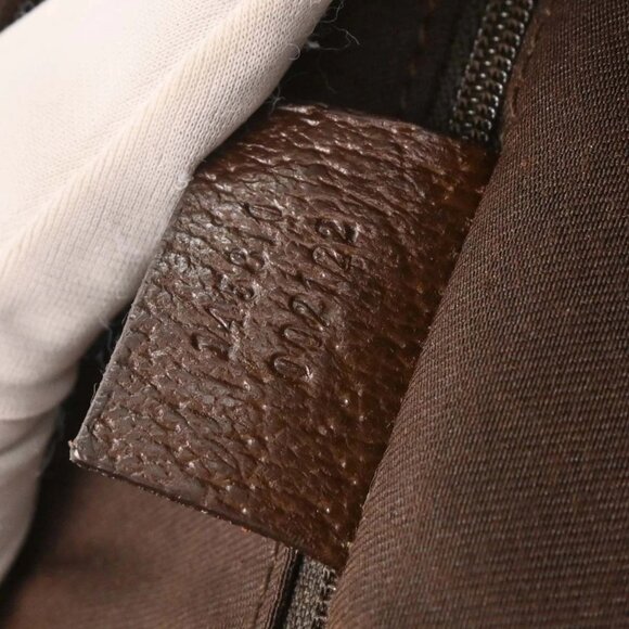 Gucci Beige Canvas GG Sherry Line Tote Handbag 145810 002122 177435 - Picture 10 of 10